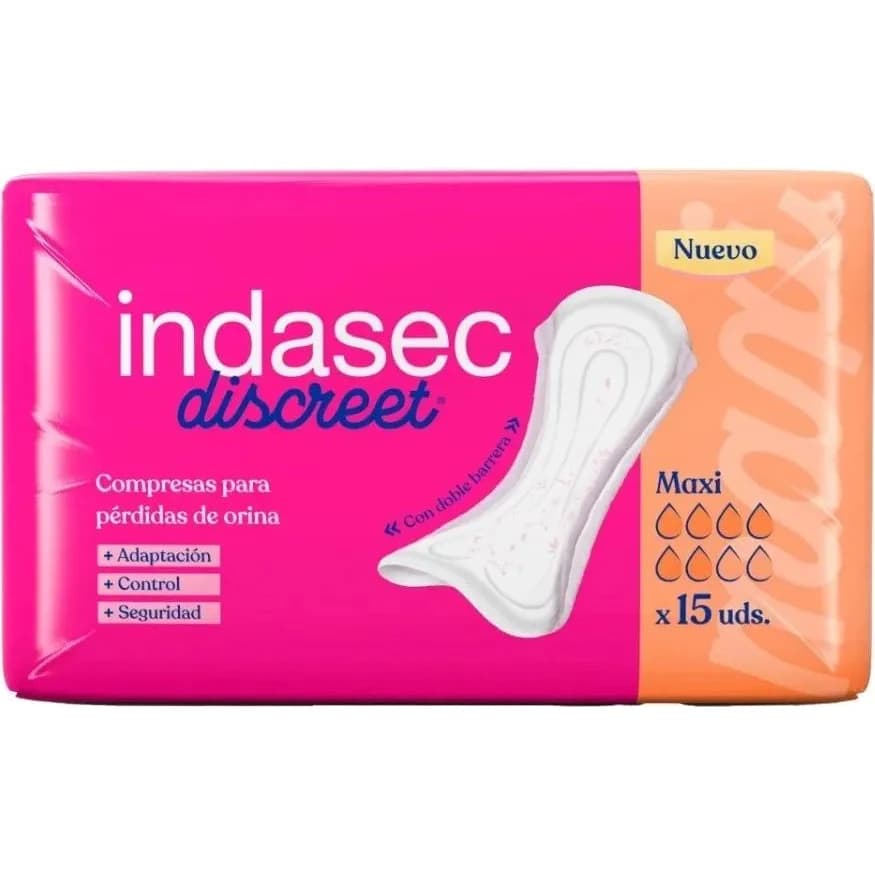 Toallas para Incontinencia Indasec Maxi Leve x 15