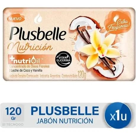 Jabón en Barra Plusbelle Nutrición 120 g