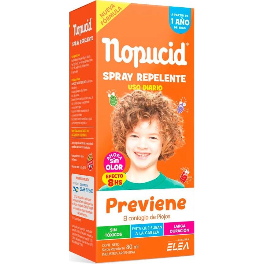 Repelente de Insectos Nopucid Emulsión en Spray 80 ml
