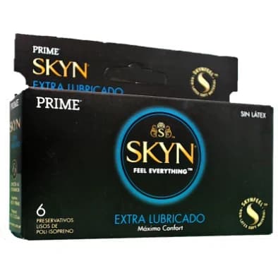 Preservativos Prime Skyn Extra Lubricados sin Látex x6