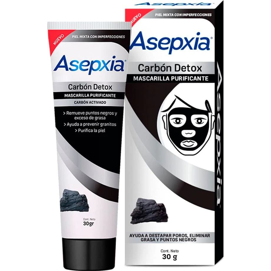 Máscara Facial Peel-Off Asepxia Carbón Detox 30 g