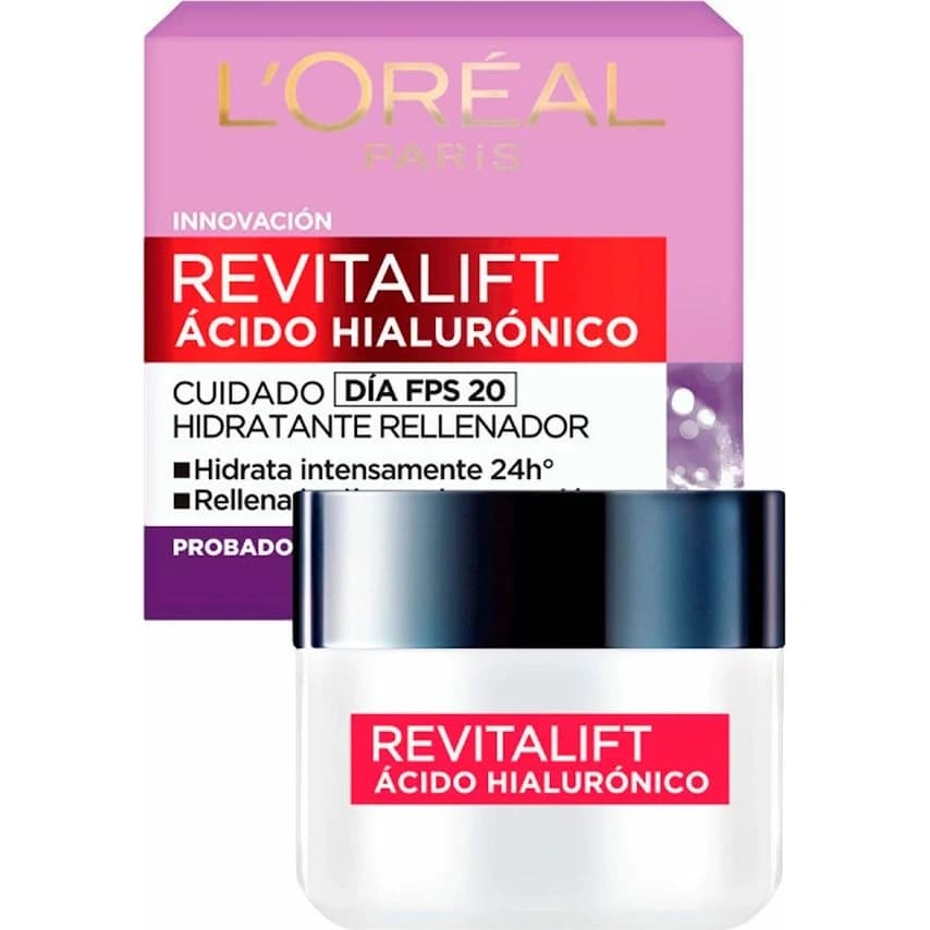Crema Facial L'Oréal Dermo Expertise Revitalift Ácido Hialurónico Día 50 ml