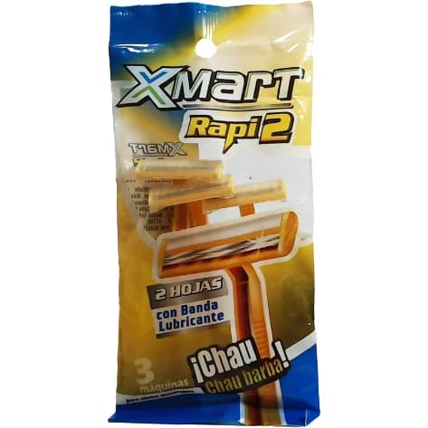 Rasuradoras Descartables Xmart Rapi 2 Filos x 3