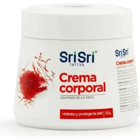 Crema Corporal Antiaging Rejuvenecedora Azafrán de la India Sri Sri 150 g