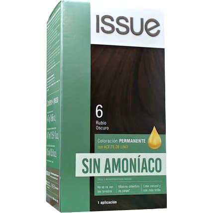 Tintura Capilar Issue Sin Amoníaco Kit Tono 6