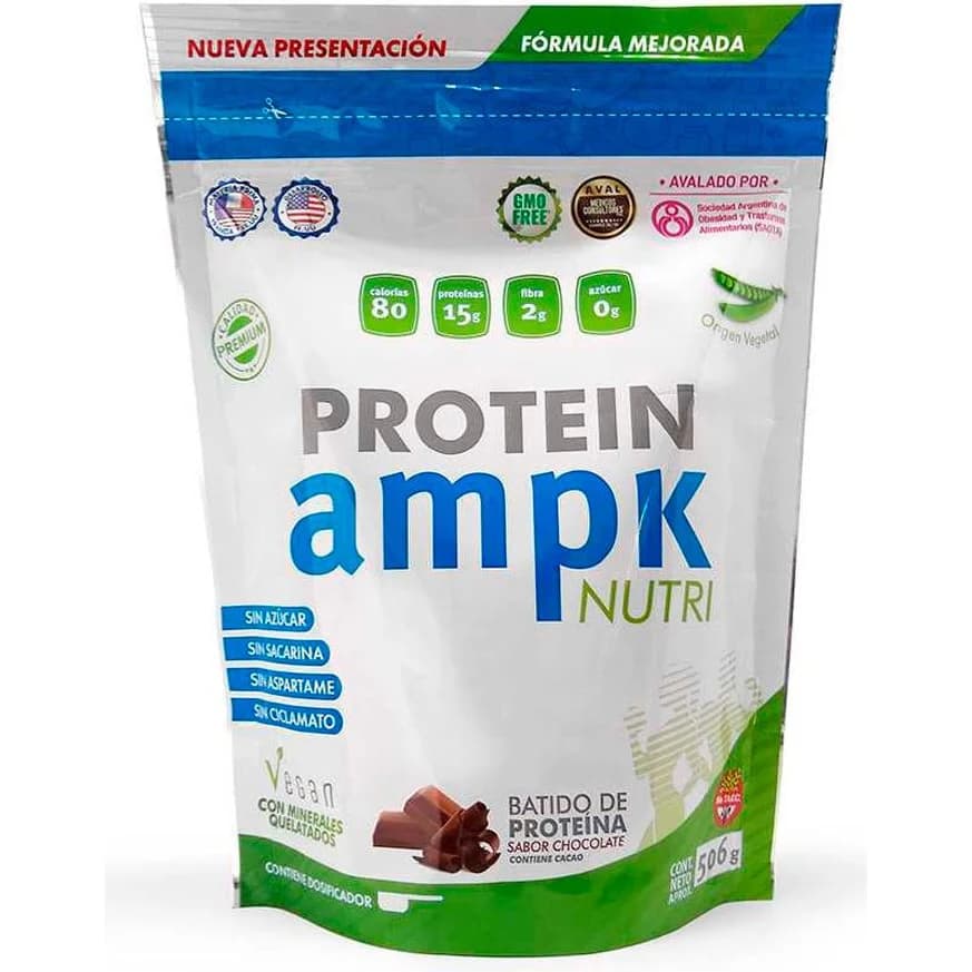Proteína Vegetal AMPK Nutrition Sabor Chocolate 506 g