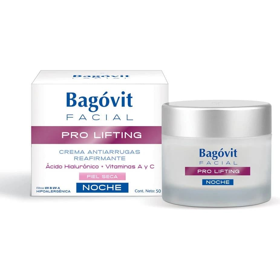 Crema Facial Bagovit Pro Lifting Piel Seca Noche 55 g