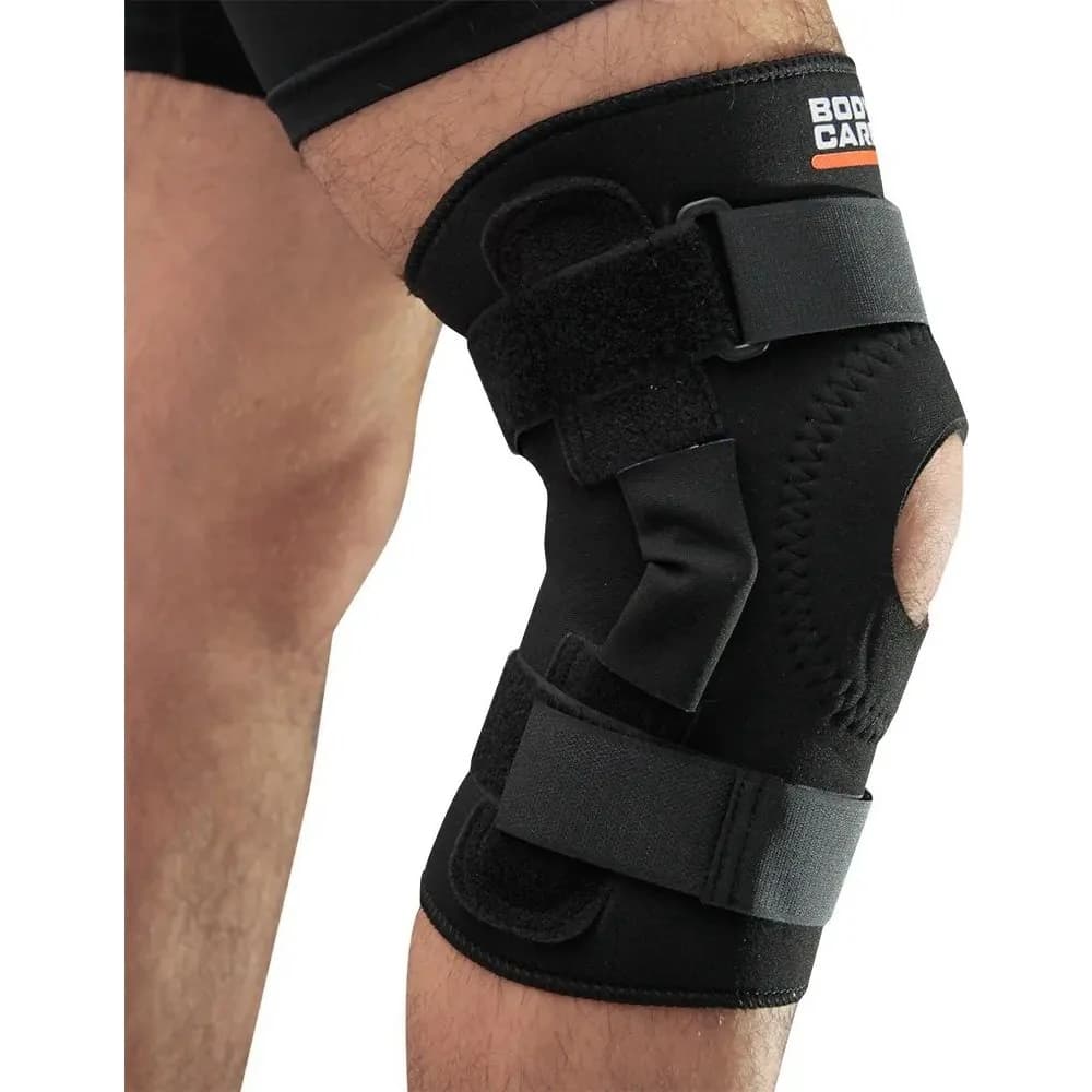 Rodillera Articulada Body Care con Velcro Negra Talle S