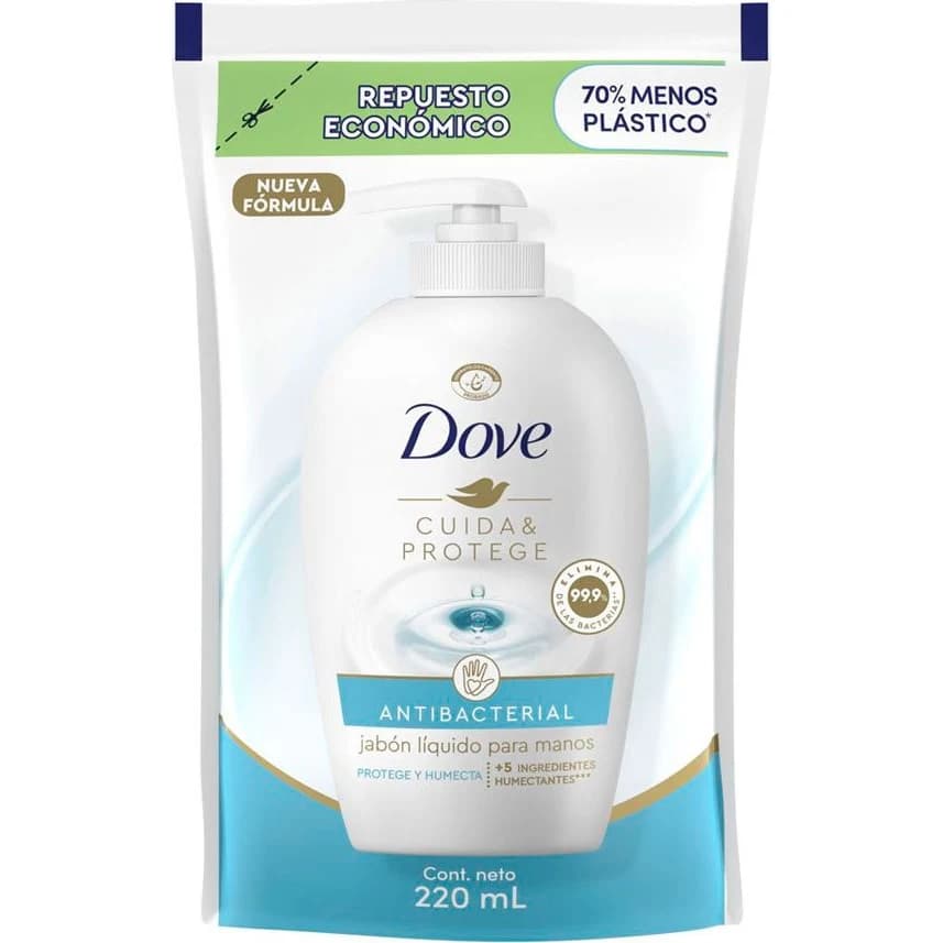 Jabón Líquido Antibacterial Dove 220 ml