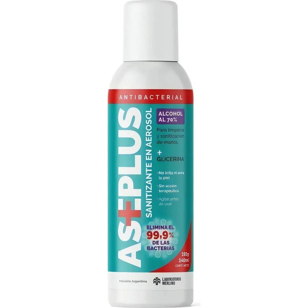 Alcohol Sanitizante en Aerosol Aseplus 240 ml