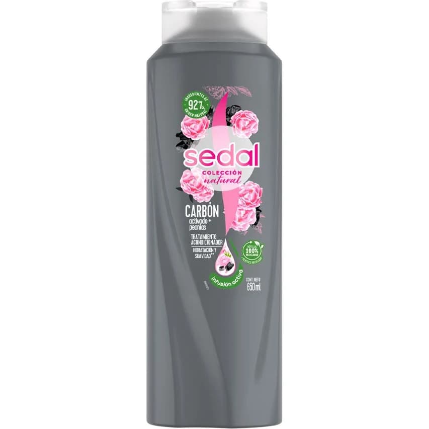 Acondicionador Sedal Carbón Activ. y Peonías 650 ml