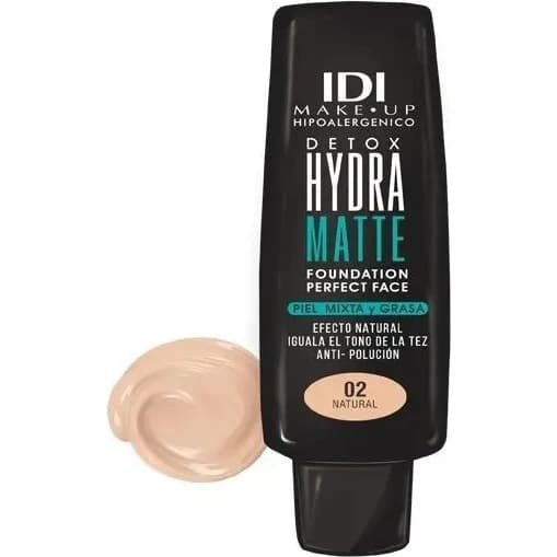 Base de Maquillaje IDI Hydra Matte Detox Tono 02 Natural