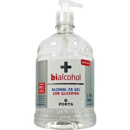 Alcohol en Gel con Glicerina Bialcohol 1000 ml