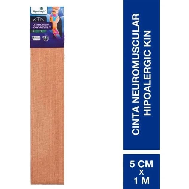 Cinta Adhesiva Hipoalergénica Kin Beige 5x1