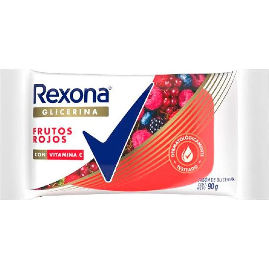 Jabón de Glicerina Rexona Frutos Rojos 90 g