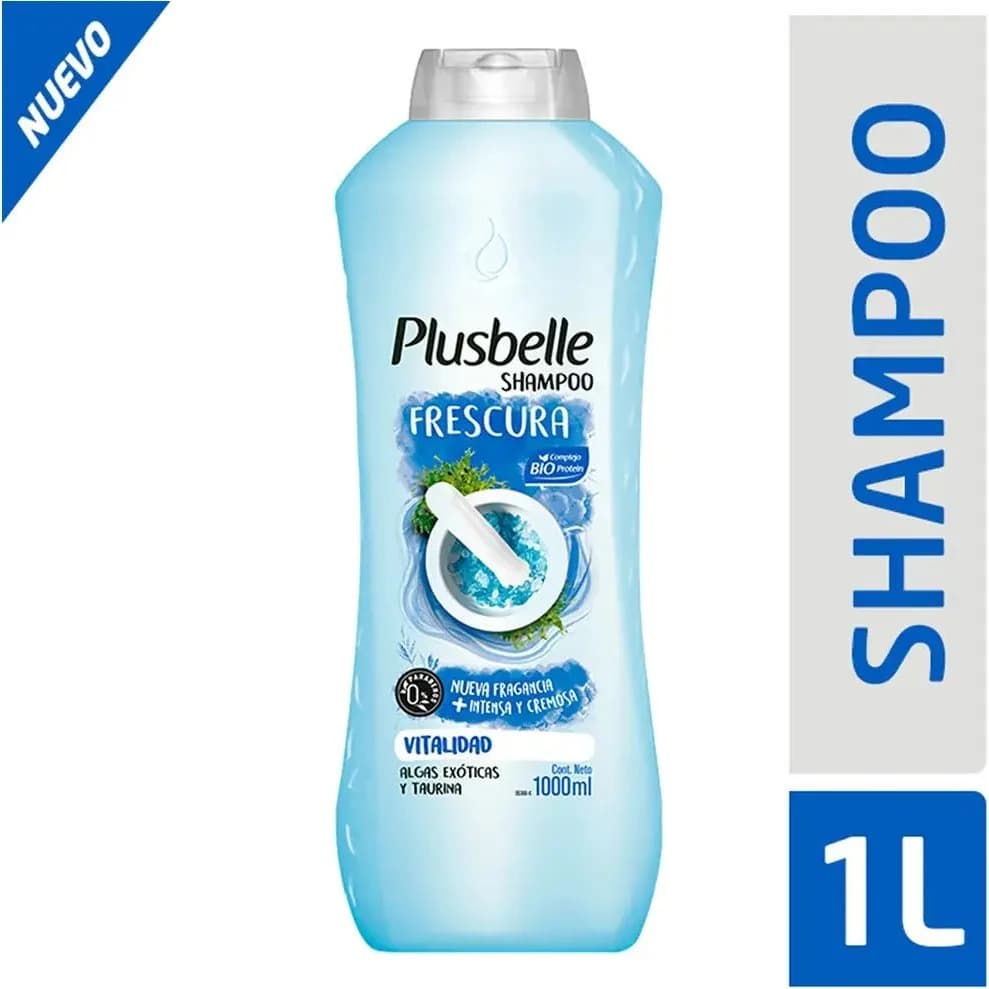 Shampoo de Tocador Plusbelle Frescura 1 litro