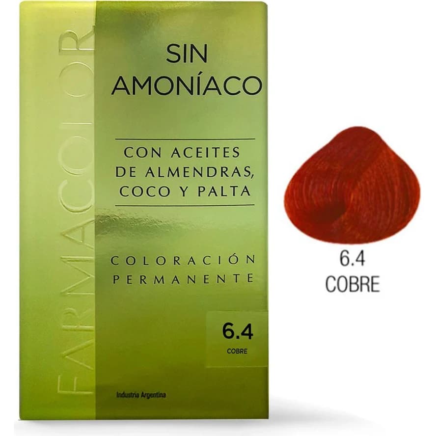 Kit Tintura Capilar Sin Amoníaco Tono 6.4