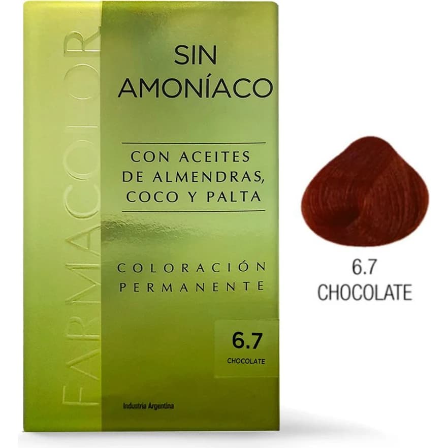Tintura Capilar Sin Amoníaco Tono 6.7