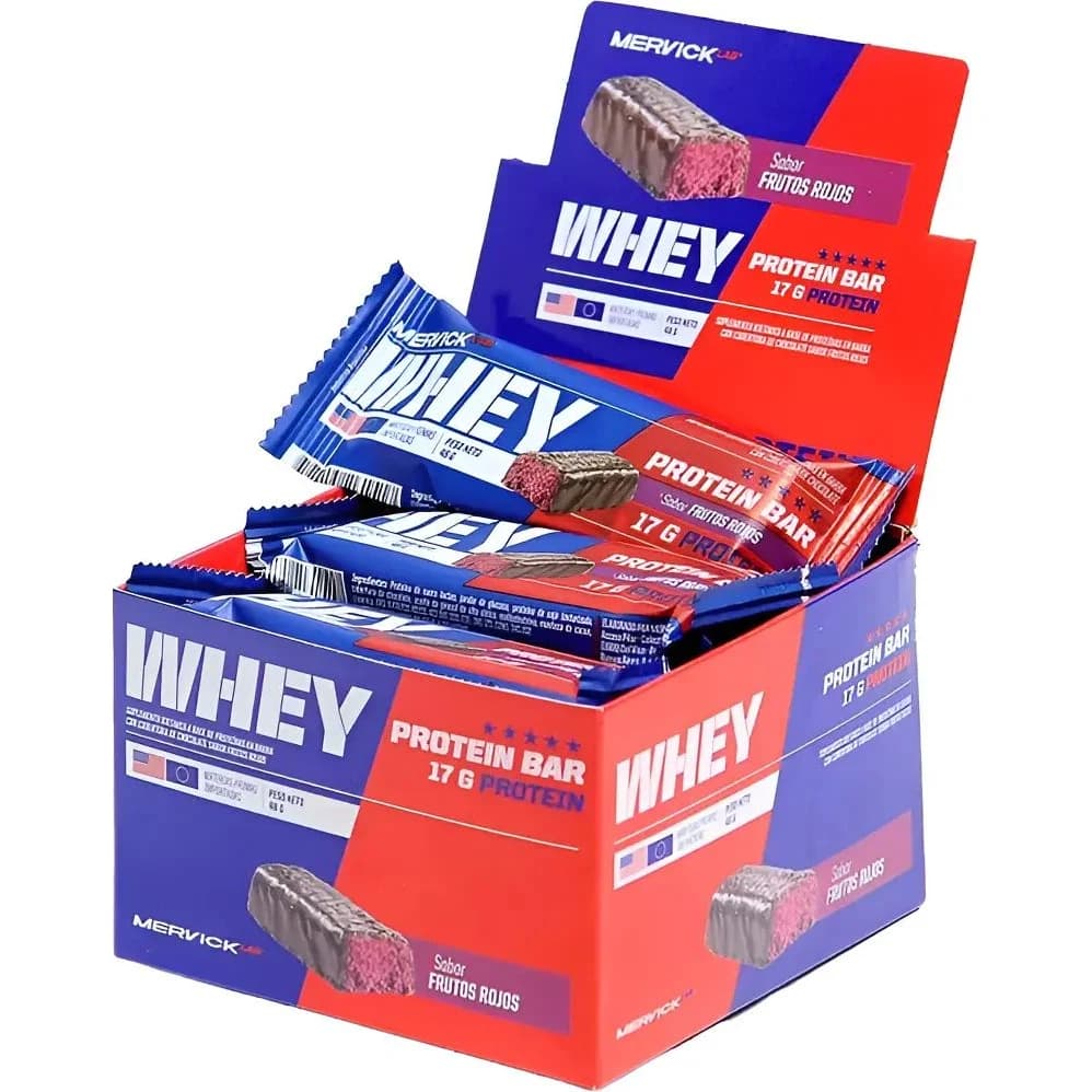 Barra Protéica Whey Chocolate Mervick 12 unidades