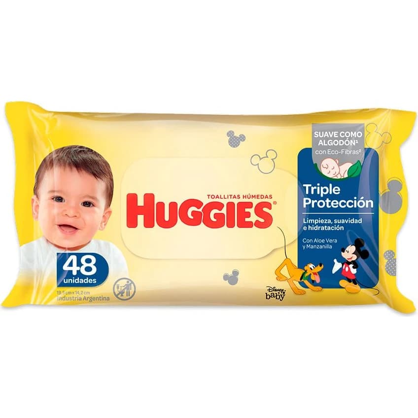 Toallitas Húmedas Huggies Triple Protección x 48