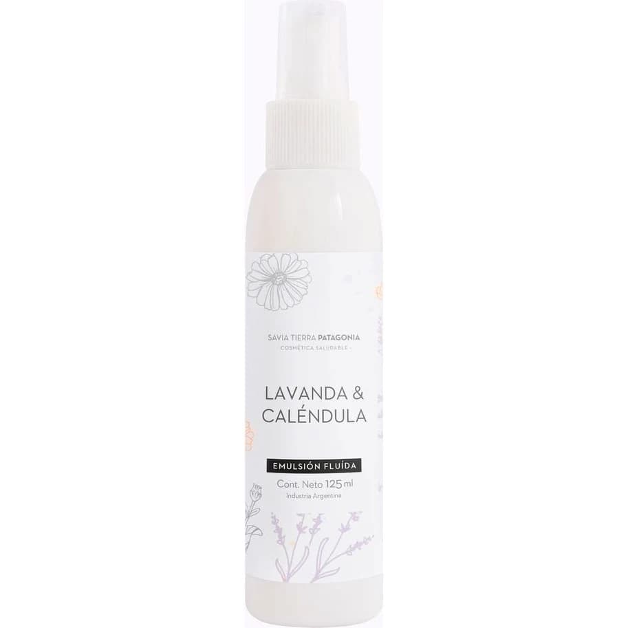 Emulsión Fluida Savia Tierra Patagonia Lavanda y Caléndula 125 ml