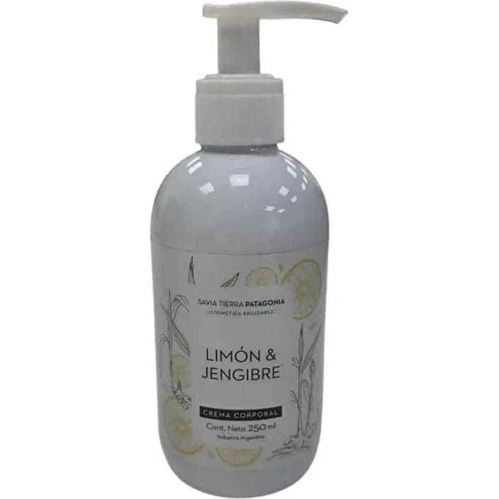 Crema Corporal Savia Tierra Patagonia Limón y Jengibre 250 g