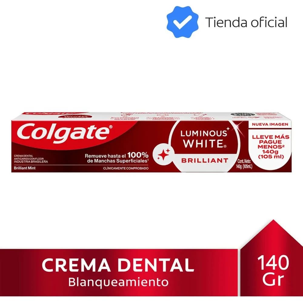 Pasta Dental Colgate Luminous White Brilliant 140 g