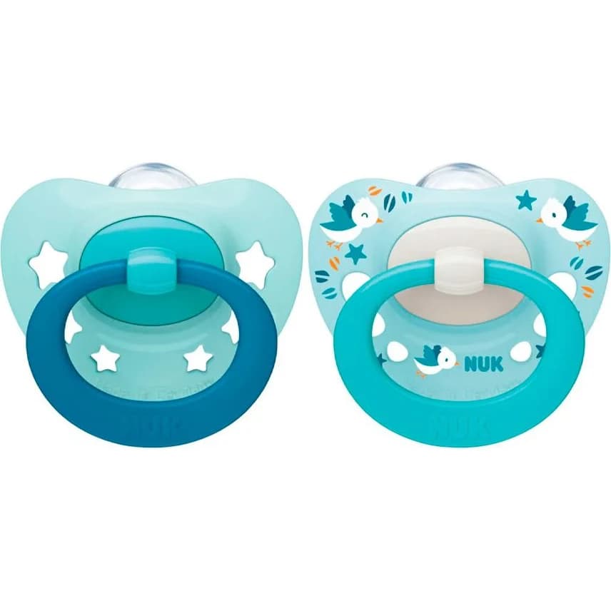 Chupete NUK Signature 0-6 Meses Celeste x 2