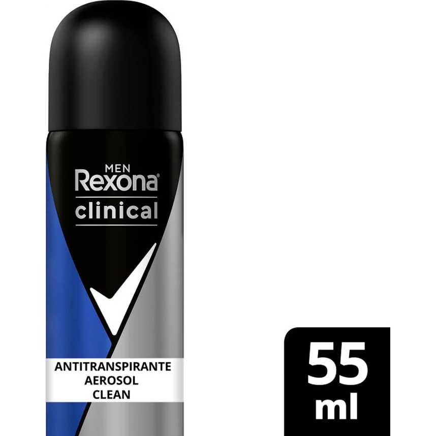 Antitranspirante Aerosol Rexona Men Clinical Clean 55 ml
