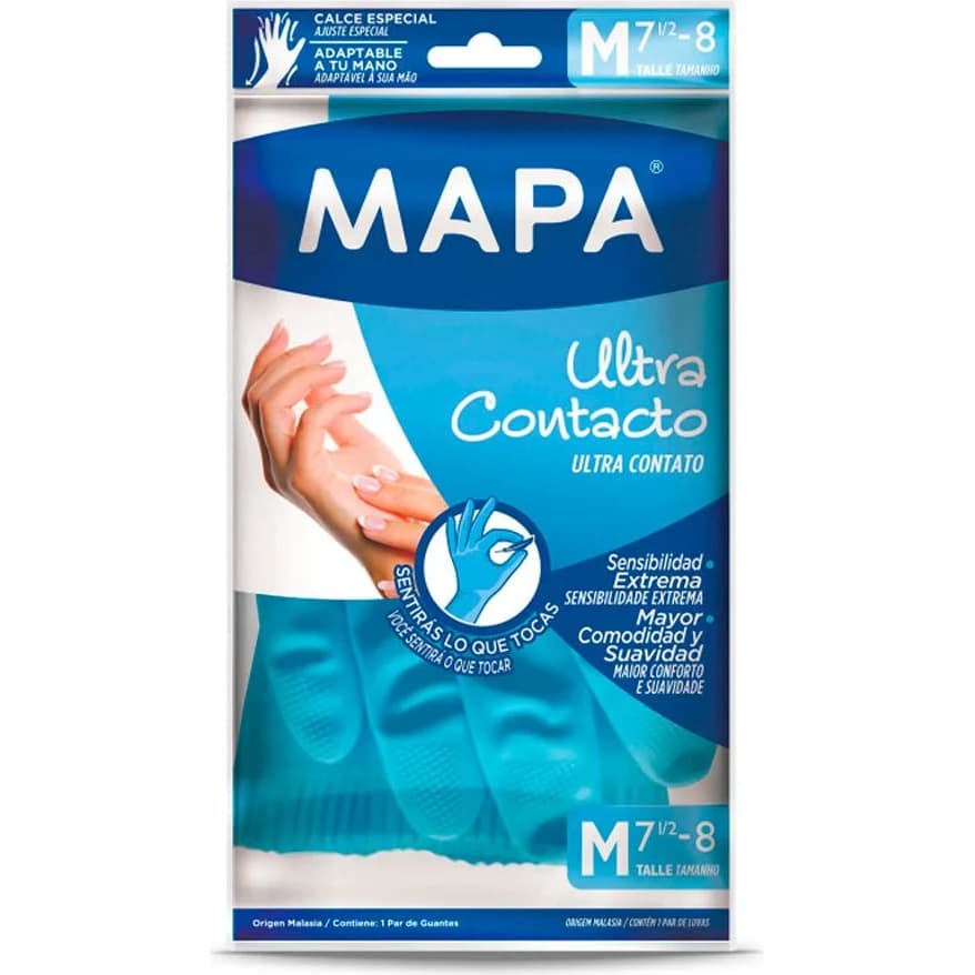 Guantes Domésticos Mapa Ultra Contact Uso Diario Talle Mediano