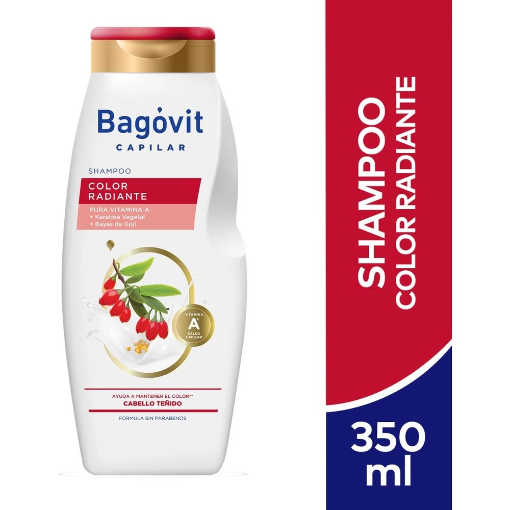 Shampoo Bagovit A Capilar Color Radiante 350 ml