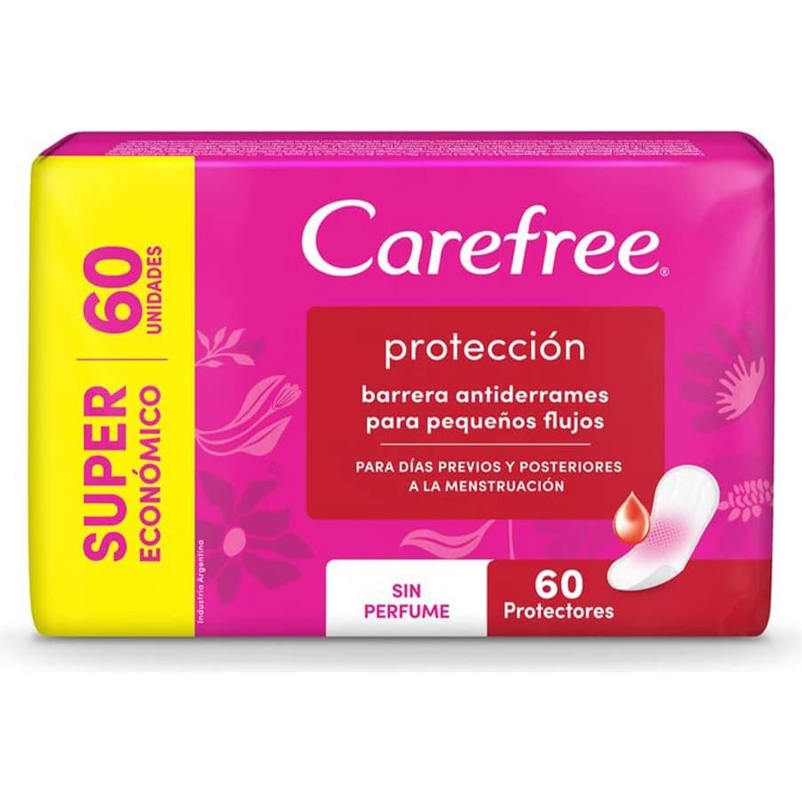 Protectores Diarios Carefree Sin Perfume x60