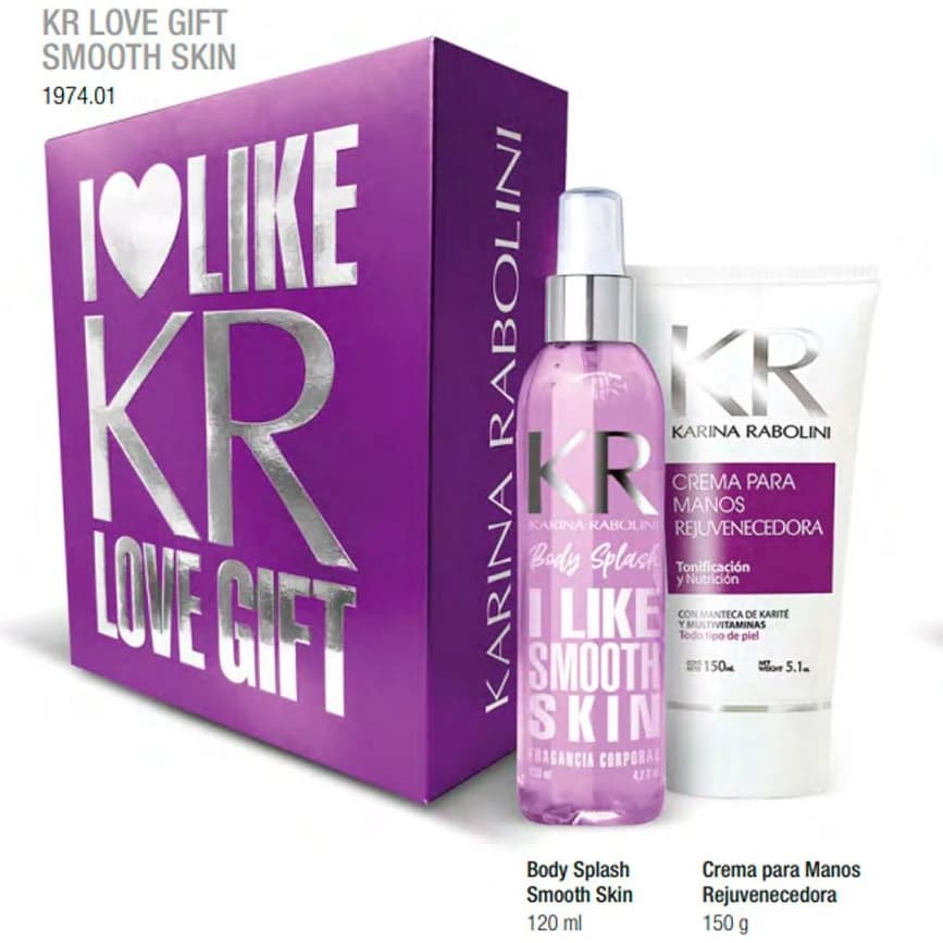 Gift Dúo Love Smooth Skin Karina Rabolini: Body Splash y Crema de Manos