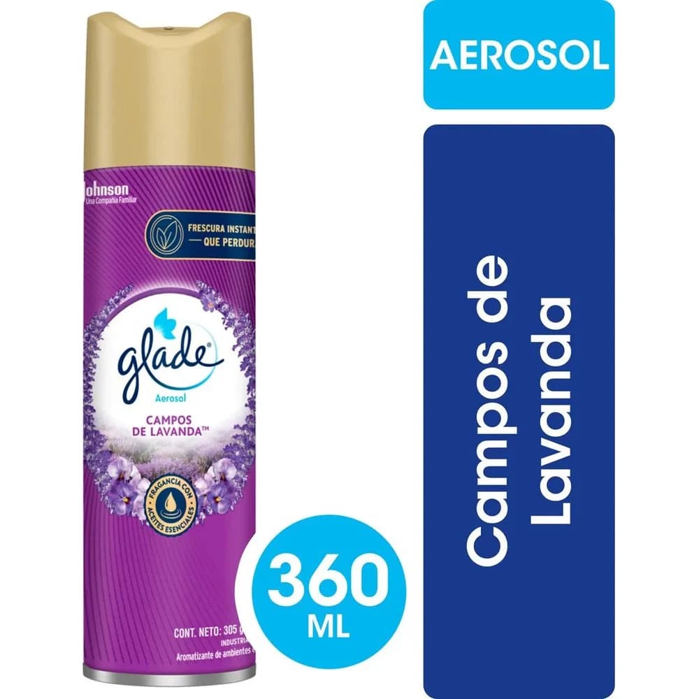 Desodorante Aerosol Glade Campo Lavanda 360 ml