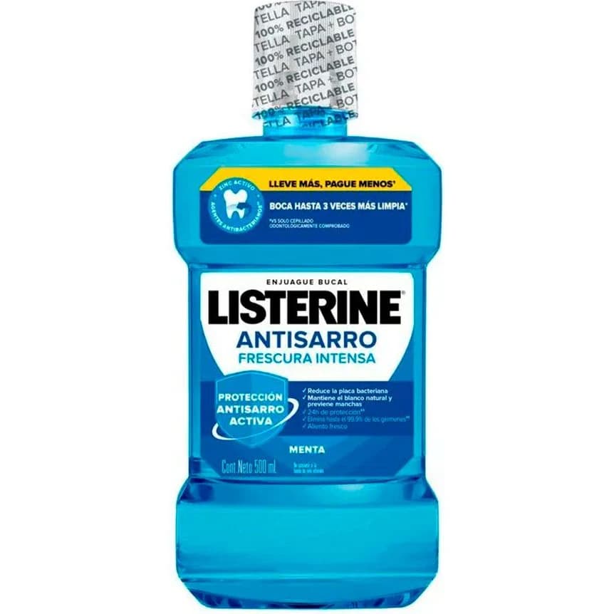 Enjuague Bucal Listerine Antisarro 500 ml