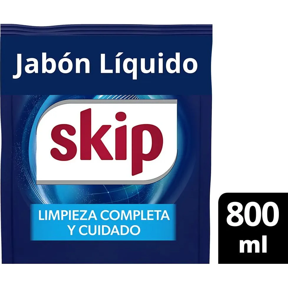 Detergente Líquido Skip Bio Enzimas 800 ml