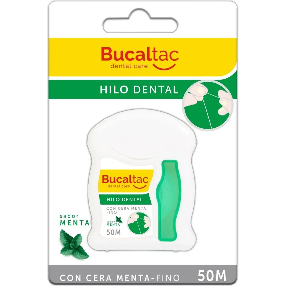 Hilo Dental Bucal Tac Encerado Fino 50 m