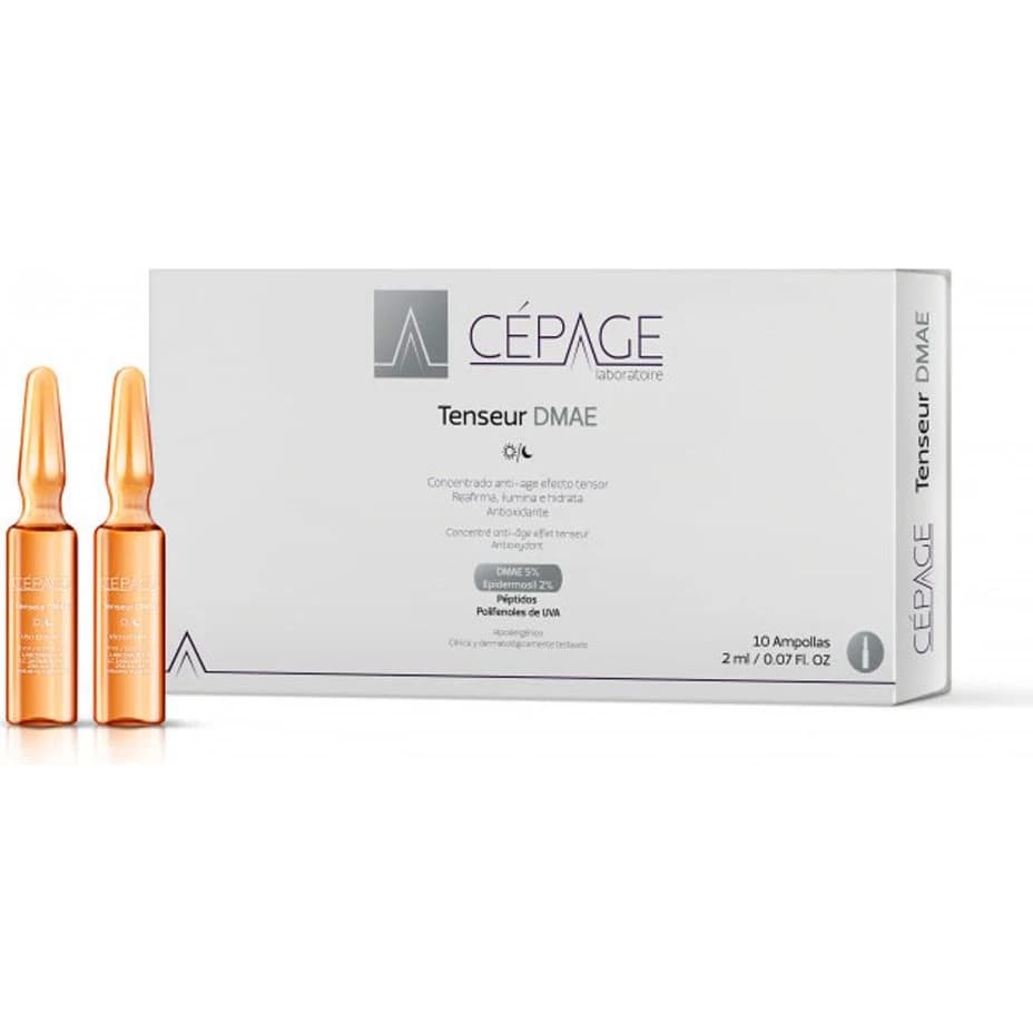 Loción Facial Cepage Tenseur DMAE Ampollas 2 ml x 10