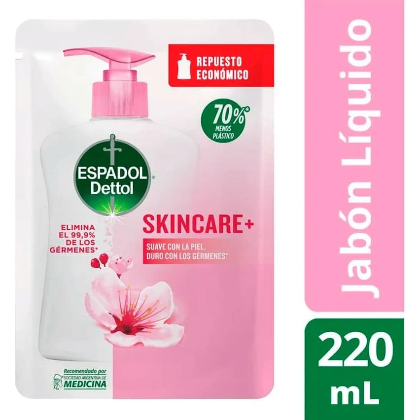 Jabón Líquido Espadol Skincare Repuesto 220 ml