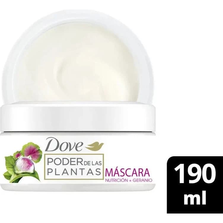 Máscara Capilar Dove Nutrición + Geranio 190 g