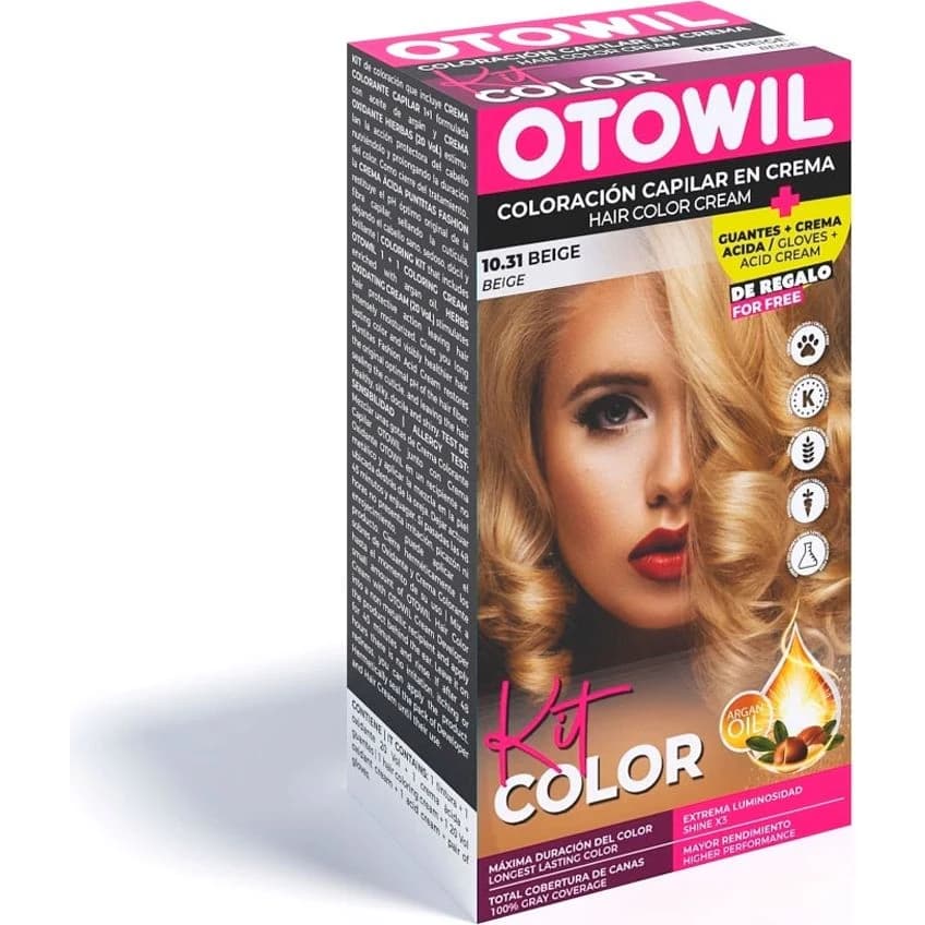 Kit de Tintura Capilar Otowil Tono 10.31