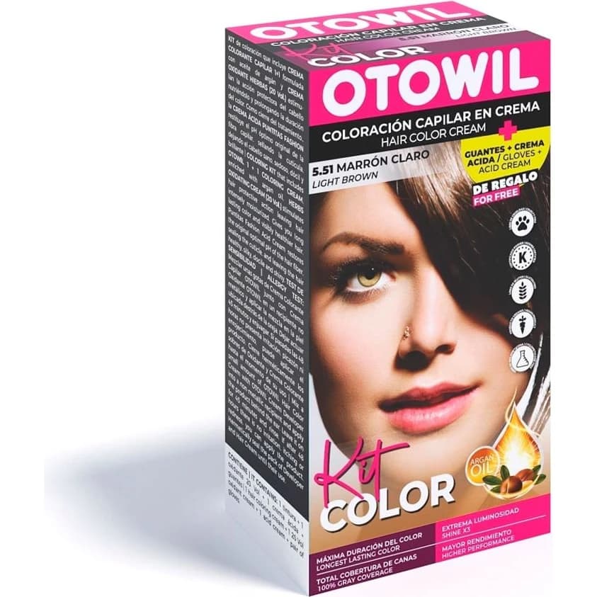Tintura Capilar Otowil Tint Kit Tono 5.51