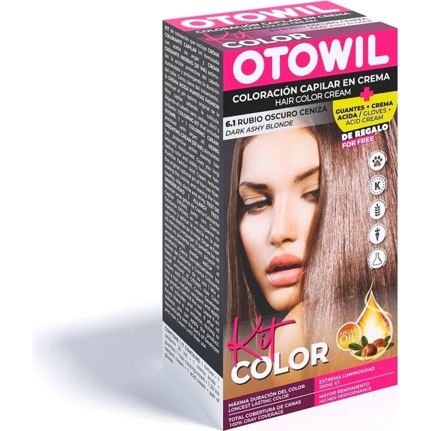 Kit de Tintura Capilar Otowil Tono 6.1
