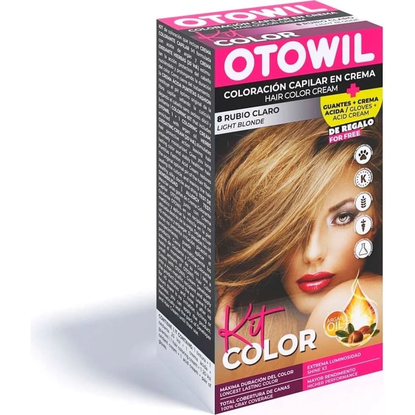 Tintura Capilar Otowil Tint Kit Tono 8