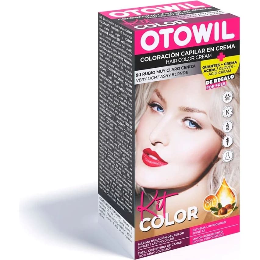 Tintura Capilar Otowil Tint Kit Tono 9.1