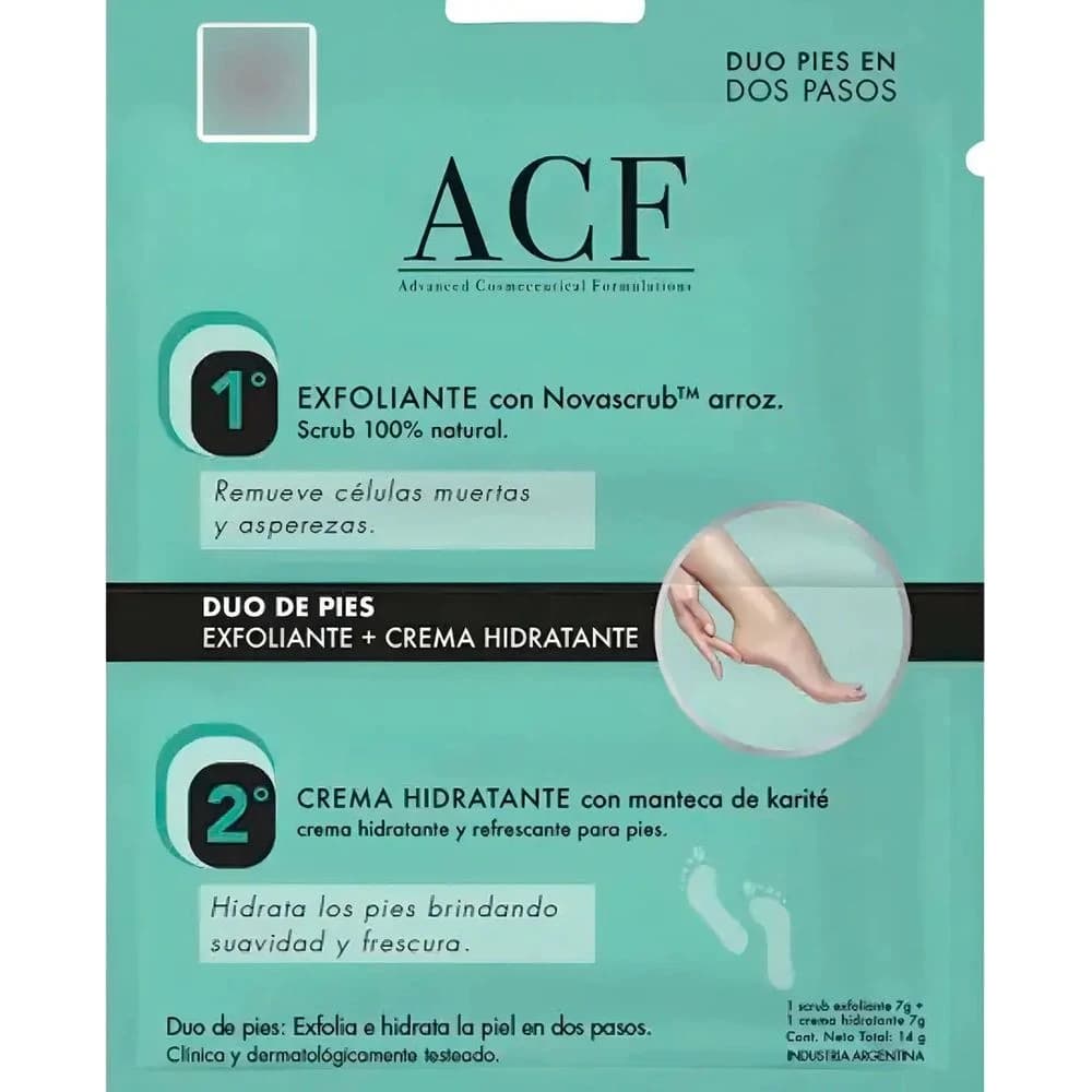 Exfoliante para Pies con Crema Hidratante ACF
