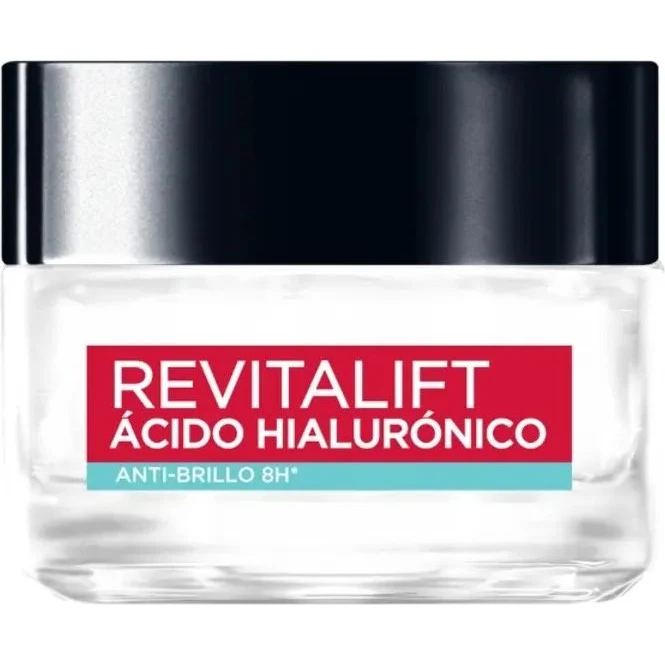 Gel Crema Facial L'Oréal Paris Revitalift Ácido Hialurónico Anti Brillo 50 ml