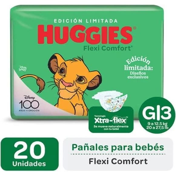 Pañales Huggies Flexi Confort Grande x20