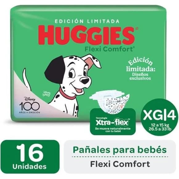 Pañales Huggies Flexi Confort XG x16