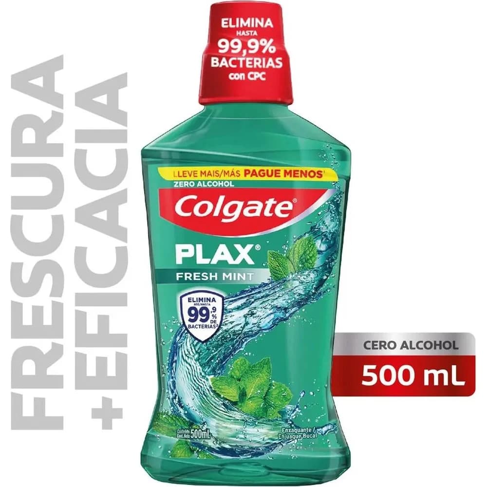 Enjuague Bucal Colgate Plax Menta 500 ml